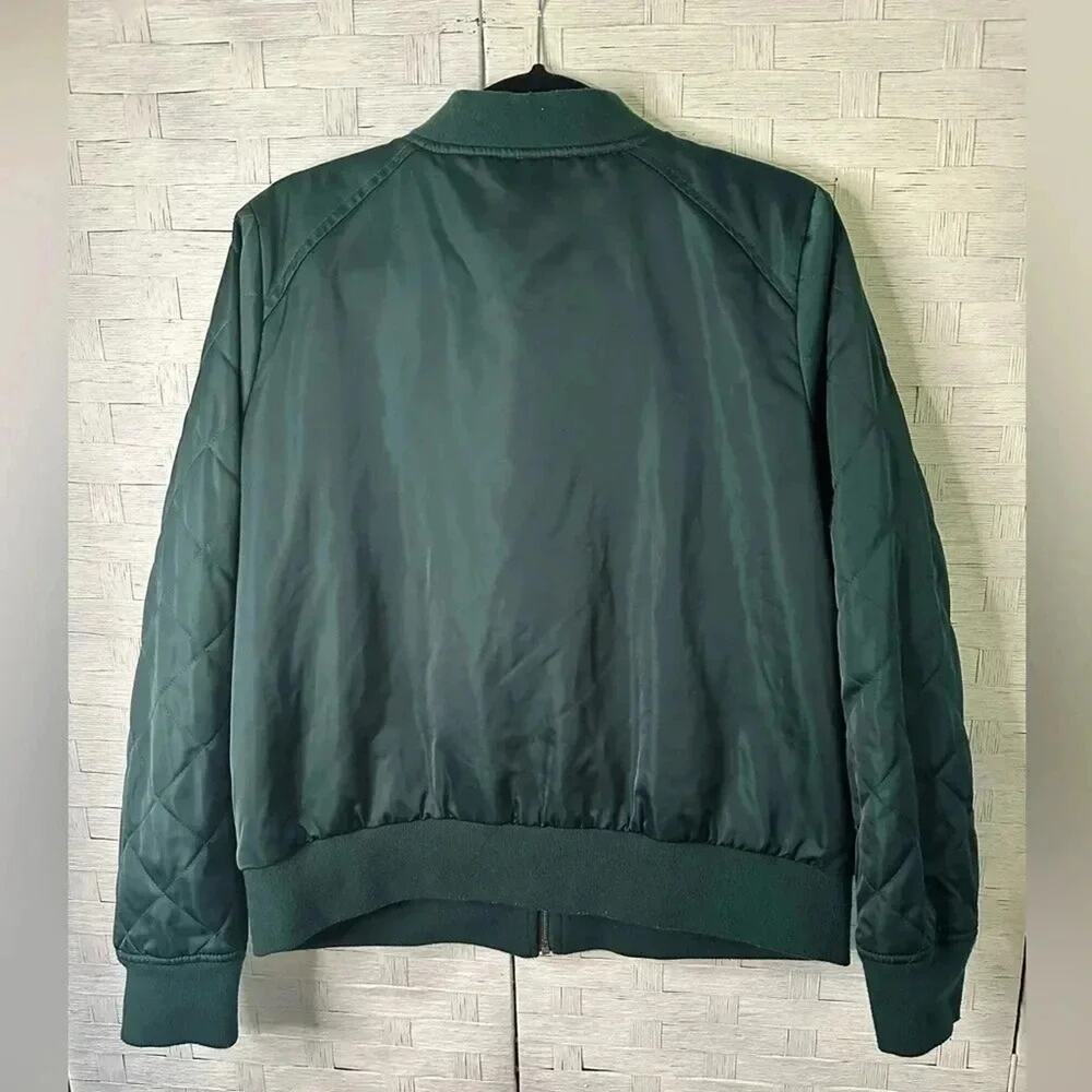 Torrid womens Bomber Jacket Green zip up front pockets puffy Cozycore plus size - Picture 2 of 8